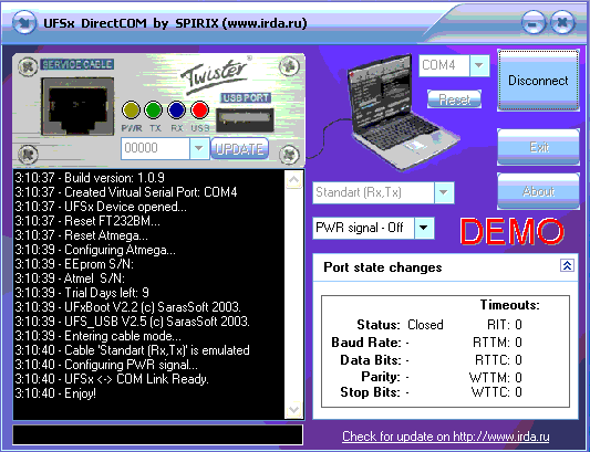  DirectCOM  UFS-3 Tornado Flasher